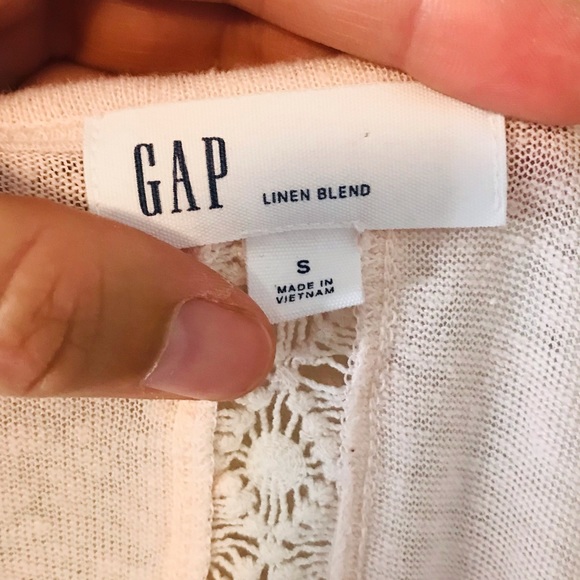 GAP Linen Blend Lace Detail Tank - Picture 5 of 6